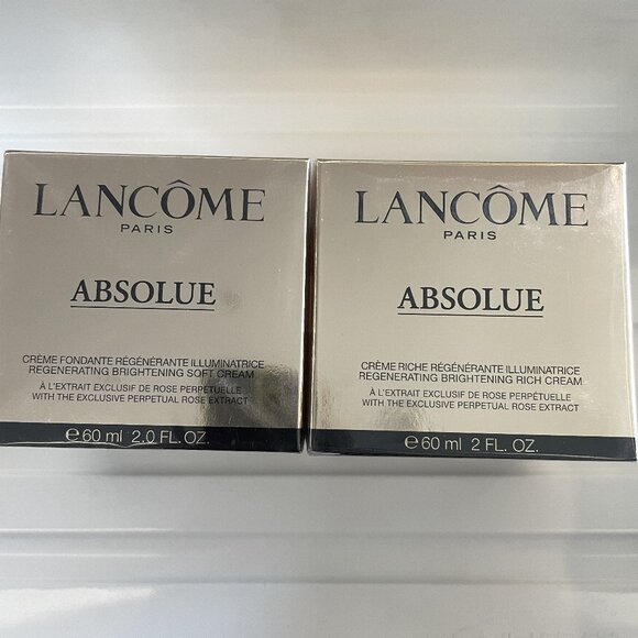 Lancôme Absolue Soft Cream 60ml & Absolue Rich Cream 60ml ✨ - Picture 1 of 1